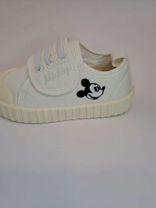 Παιδικά Sneakers με Σκρατς Λευκά