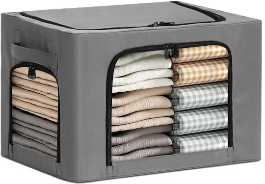 material textil Casetă pentru Haine / Pantofi în Culoare Gri 42x30x30cm 1buc