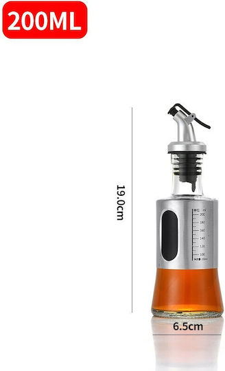 Ölkanne aus Edelstahl mit Ausgießer 200ml