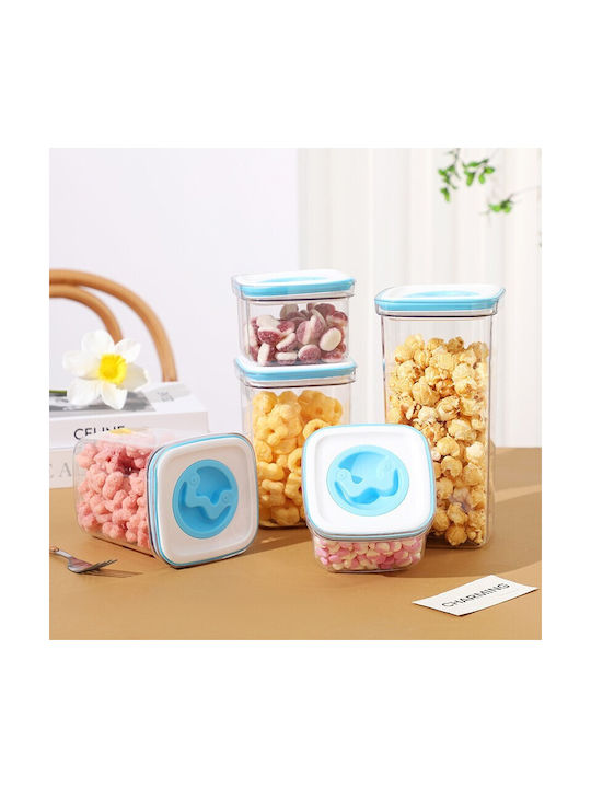 Caseta Cereale cu capac Plastic Transparent 1300ml