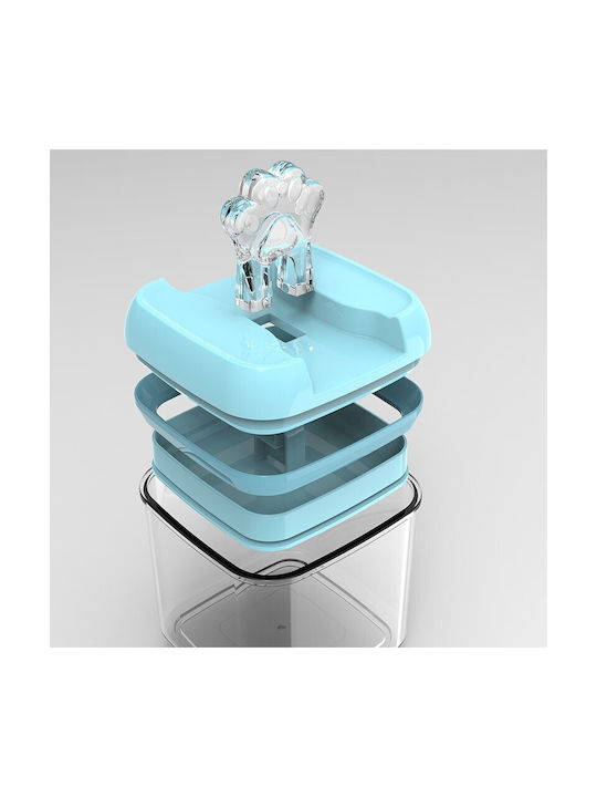 Caseta Cereale cu capac Plastic Albastru 500ml