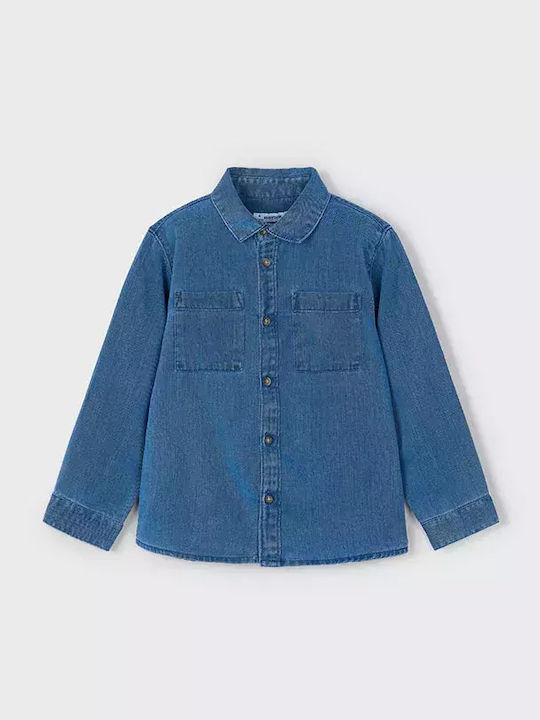 Kids Shirt Long Sleeve Denim Jean