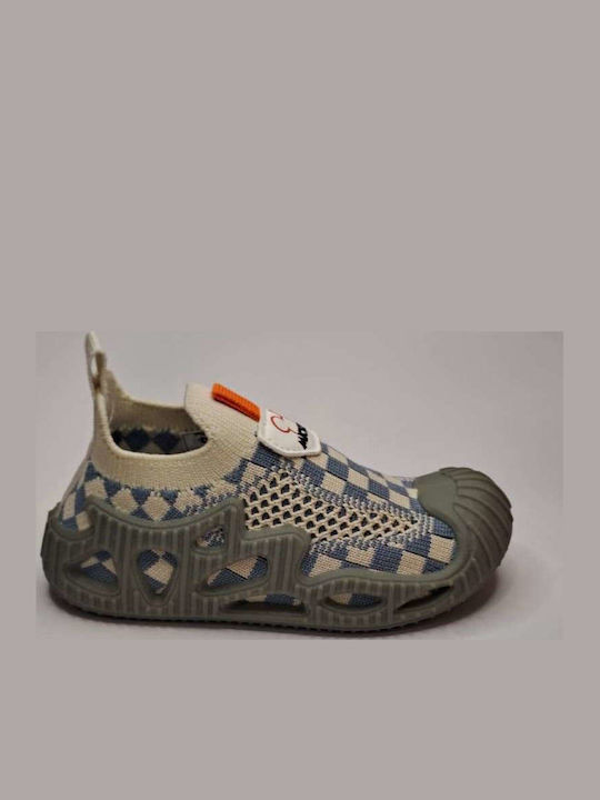 Mickey Mouse Clubhouse Βρεφικά Sneakers Αγκαλιάς Γκρι