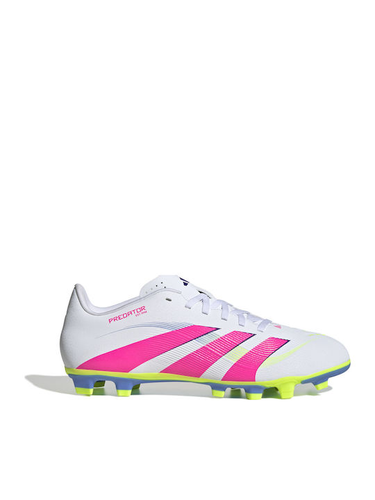 adidas Predator Club Fußballschuhe mit Stollen Weiß
