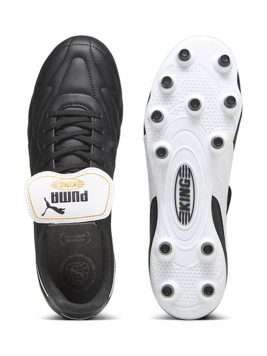 PUMA King Top Ποδοσφαιρικά Παπούτσια με Τάπες FG/AG Μαύρα