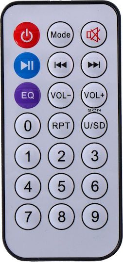 D344 Ηχείο Bluetooth με Ραδιόφωνο Μαύρο