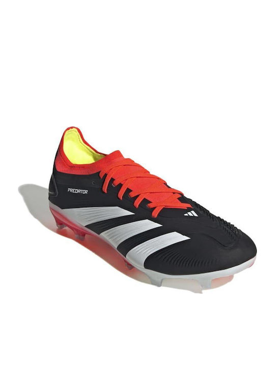 adidas Predator Pro Football Shoes with Cleats Core Black / Cloud White / Solar Red