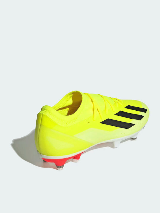 adidas X Crazyfast League Football Shoes with Cleats Team Solar Yellow 2 / Core Black / Cloud White