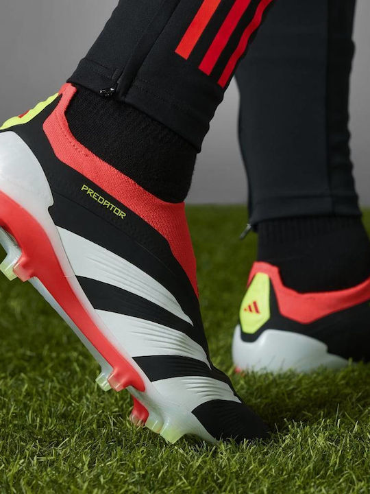 adidas Predator Elite Football Shoes with Cleats Core Black / Cloud White / Solar Red
