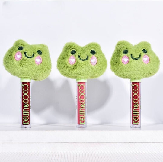 Lip Gloss Kevinandcoco Model Broscuță Animată Plush Verde