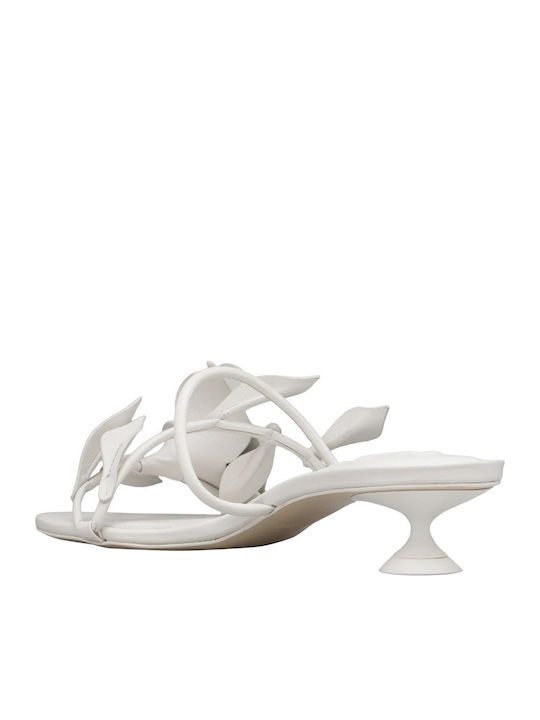 Leather Sandals White