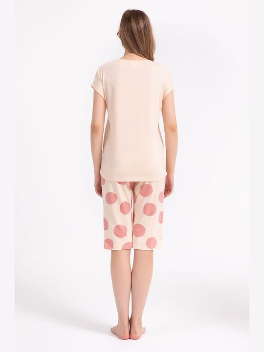 Roly Poly Sommer Damen Pyjama-Set Salmon