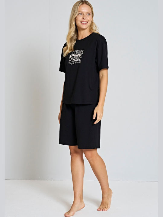 Pijadore Set Pijamale pentru Femei Black