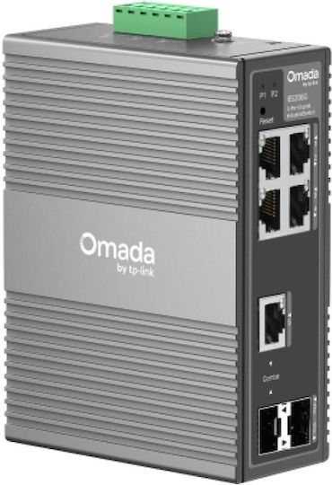 TP-LINK Omada Negestionat L2 Switch cu 4 Porturi Gigabit (1Gbps) Ethernet și 2 Porturi SFP