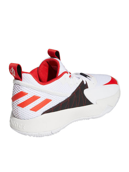 Dame Certified Χαμηλά Μπασκετικά Παπούτσια Cloud White / Vivid Red / Dash Grey