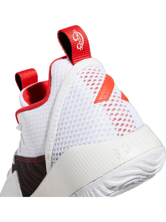 Dame Certified Χαμηλά Μπασκετικά Παπούτσια Cloud White / Vivid Red / Dash Grey