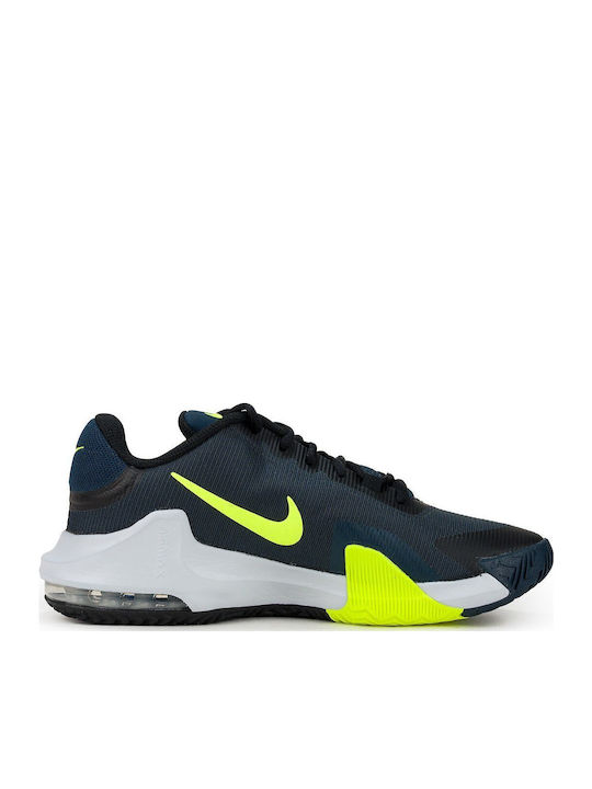 Air Max Impact 4 Χαμηλά Μπασκετικά Παπούτσια Black / Armory Navy / Pure Platinum / Volt