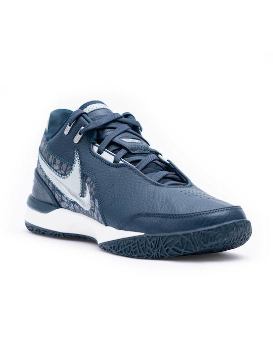 LeBron NXXT Gen AMPD Ниски Баскетболни обувки Armory Navy / Sail / Metallic Silver / Light Silver