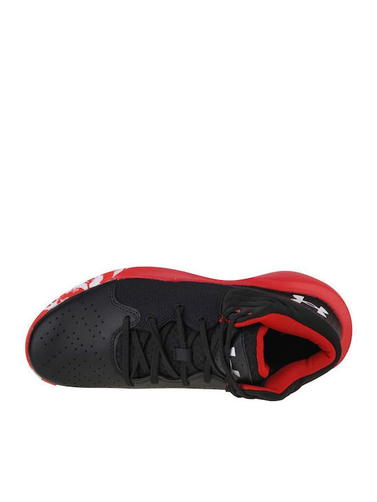 Jet 21 High Basketball Shoes Black / Red / White