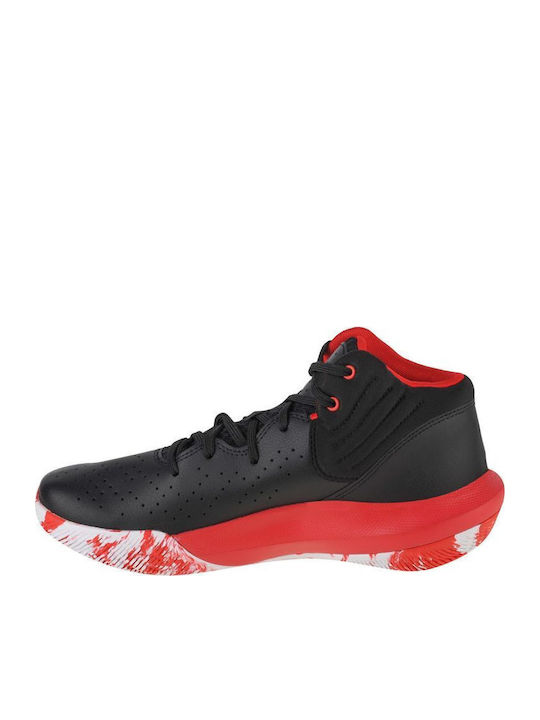 Jet 21 High Basketball Shoes Black / Red / White