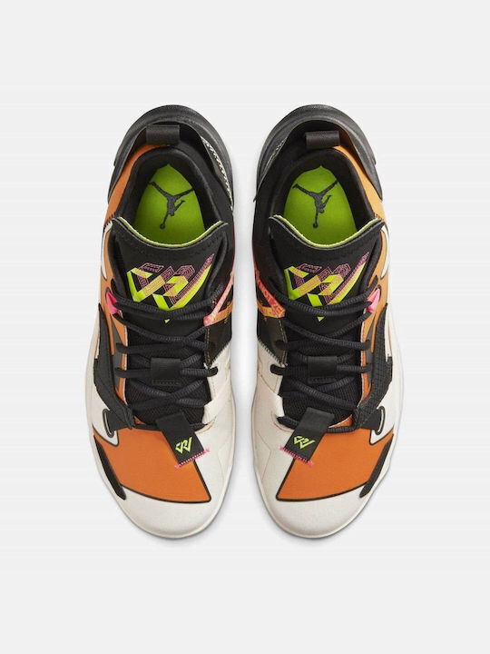 Why Not Zer0.4 Low Basketball Shoes Pale Ivory / Black / Alpha Orange