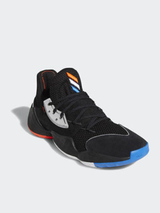 Harden Vol. 4 Χαμηλά Μπασκετικά Παπούτσια Core Black / Silver Met. / Bright Blue