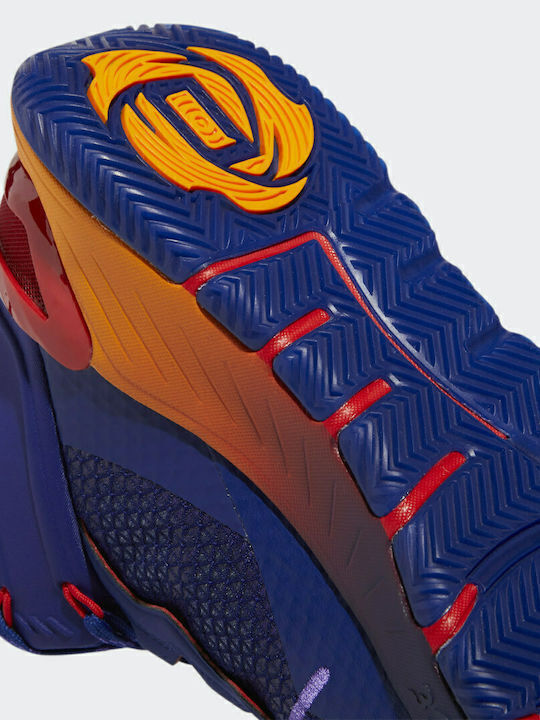 D Rose Son Of Chi High Basketball Shoes Legacy Indigo / Purple Rush / Vivid Red
