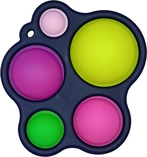 Pop it Fidget Πλαστικό Μαύρο