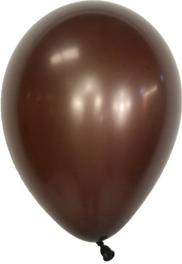 Σετ 10 Μπαλόνια Latex Καφέ 30εκ.