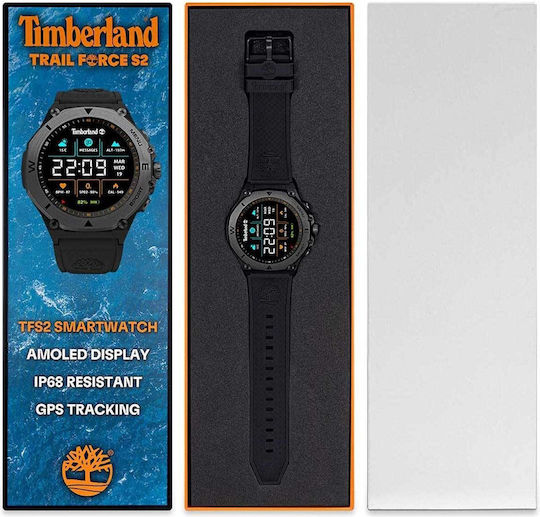 Timberland Trail Force S2 47mm Smartwatch με Παλμογράφο (Μαύρο)