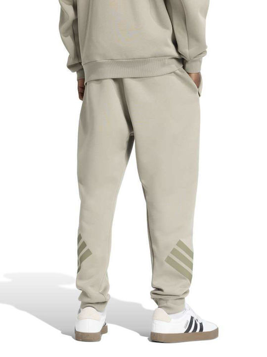 adidas Fi 3s Pt Παντελόνι Φόρμας Μπεζ
