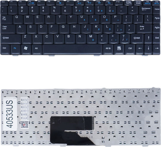 Laptop Keyboard Fujitsu Siemens Amilo Pro Pa1538 A1655g L1310 L1310g Li1705 L320gw L7320 Averatec 2100 Msi S250 Msi S260 Msi S261 Msi S261 Msi S270 Msi S271 Keyboard Code 40533us