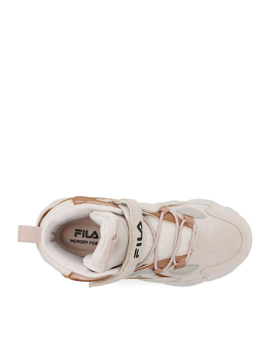 Παιδικά Sneakers High με Σκρατς Ροζ