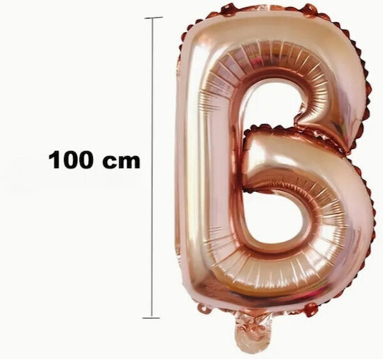 Γράμμα Foil Jumbo Ροζ 100εκ.