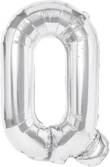 Γράμμα Q Foil Jumbo Ασημί 80εκ.