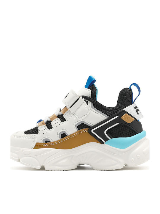 Memory Spinel 3 V Kids Sneakers with Scratch White