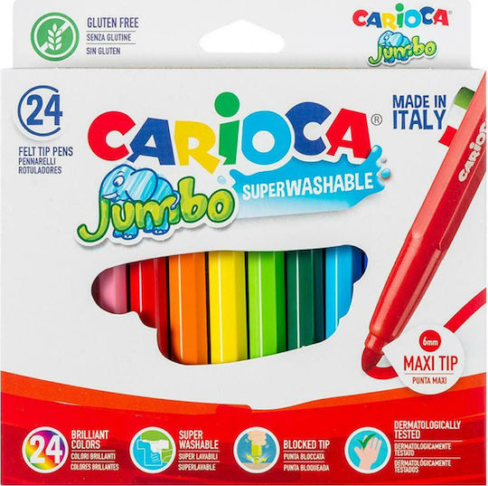 Carioca Jumbo Markere de Desen 6mm Set 12buc