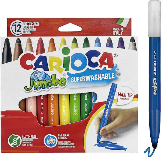 Carioca Jumbo Markere de Desen 6mm Set 12buc