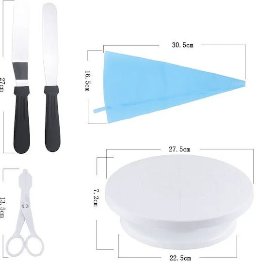 Set de instrumente de patiserie din Plastic 28cm 70buc