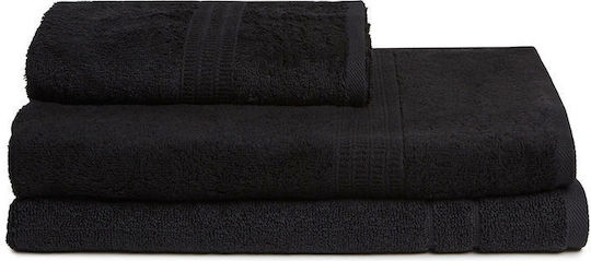 Homelover 3-tlg. Set Badetücher Black Gewicht 500gr/m²
