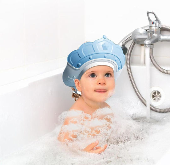 Protective Bath Hat Blue 1pcs