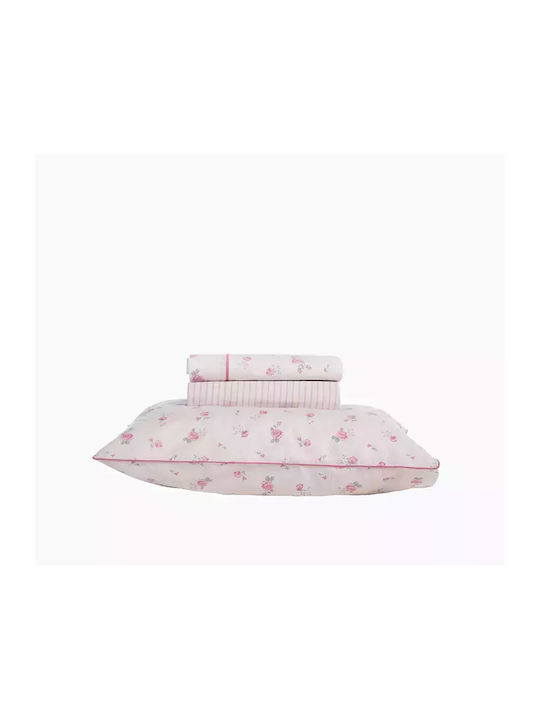 Nef-Nef Homeware Bettwäsche-Set Überdoppel 240x270cm. Loraley Pink 4Stück