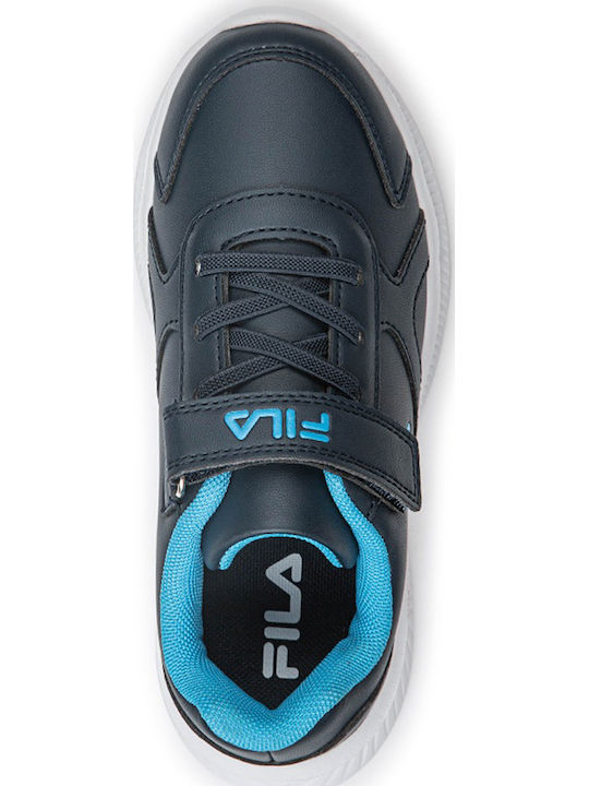 Brett 4 Παιδικά Sneakers με Σκρατς Navy Μπλε