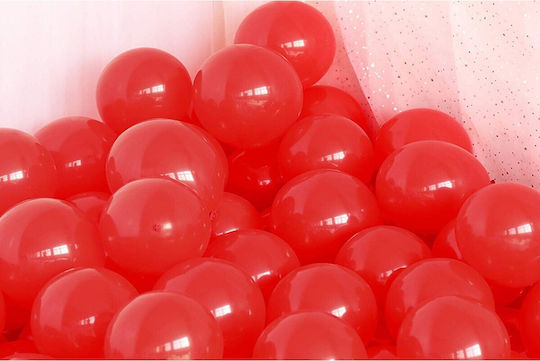 Set 10 Luftballons Latex Rote 13cm