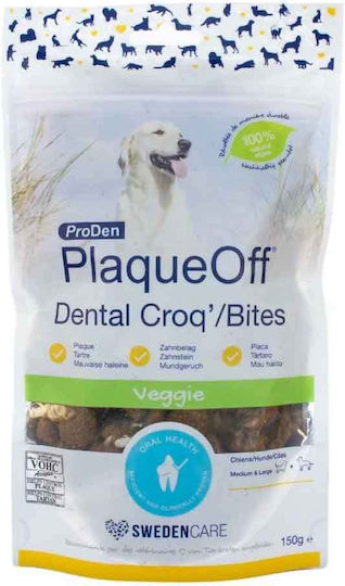 PlaqueOff Plaque Off Dental Bites Dental Dog Treats for Medium Breeds 150gr