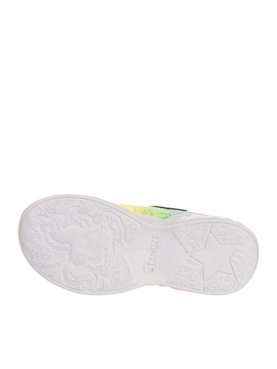 Unicorn Dreams Shoes Kids Sneakers with Scratch & Lights Purple