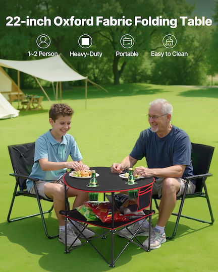 Vevor Table for Camping Foldable Black