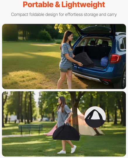 Vevor Table for Camping Foldable Black