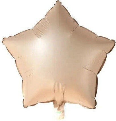 Komposition mit 25 Luftballons Folie Beige Buchstaben 40cm
