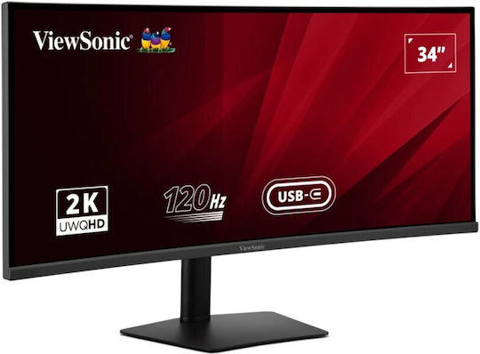 Viewsonic VA3420C Ultrawide IPS HDR Curved Monitor 34" QHD 3440x1440 with Response Time 1ms GTG